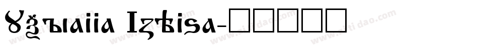 Ukrainian Izhitsa字体转换